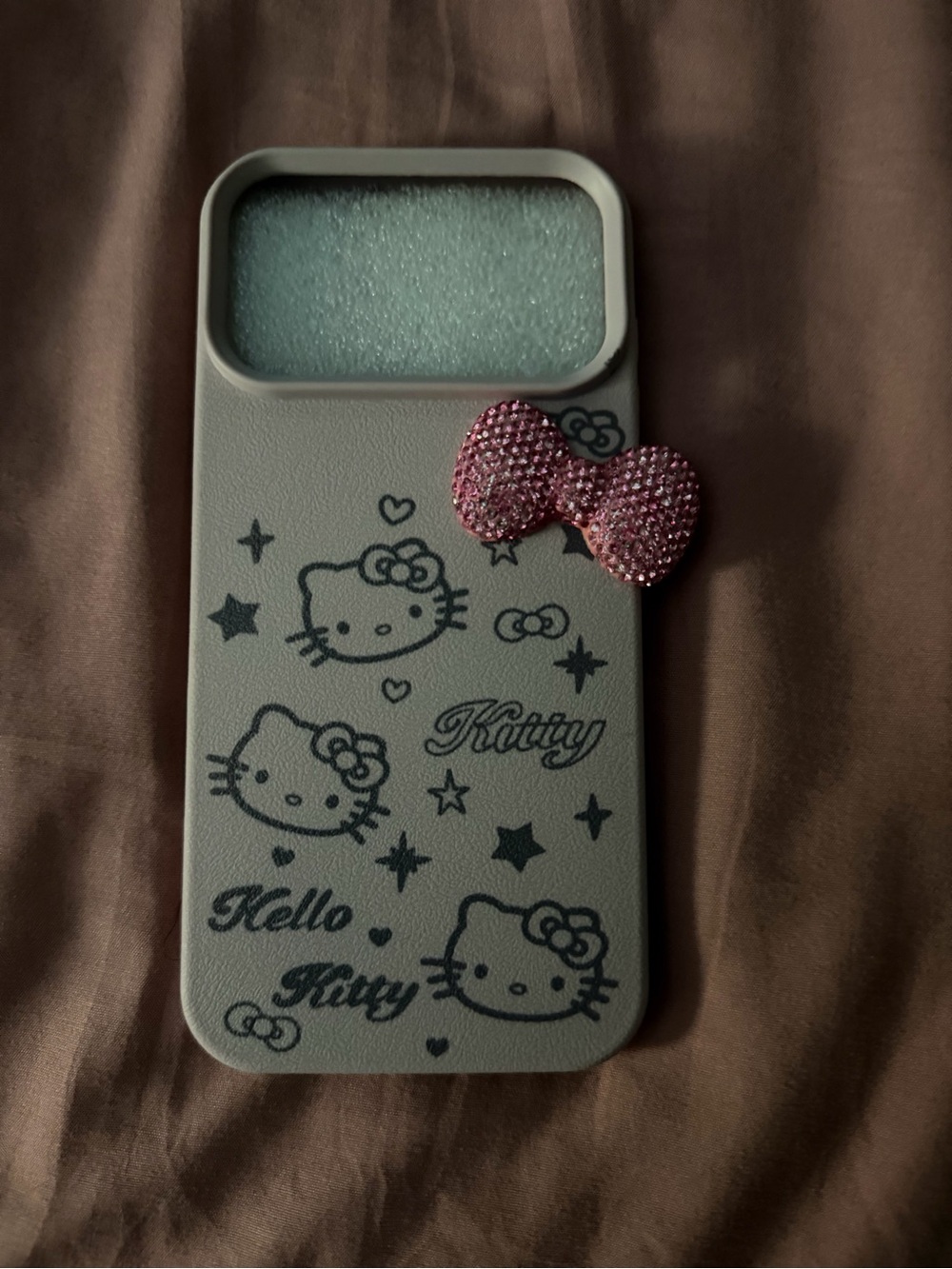 Hello Kitty Pink Bow Grey iphone 17 pro max Phone Case Cover - Hello Kitty